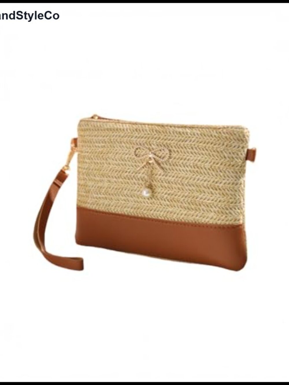 Woven Straw Clutch Purse Envelope Crossbody Bag Summer Beach for Women